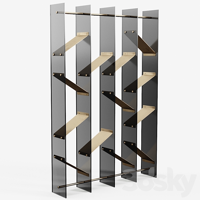 Gallotti & Radice  ISOLA bookcase 3DSMax File - thumbnail 3