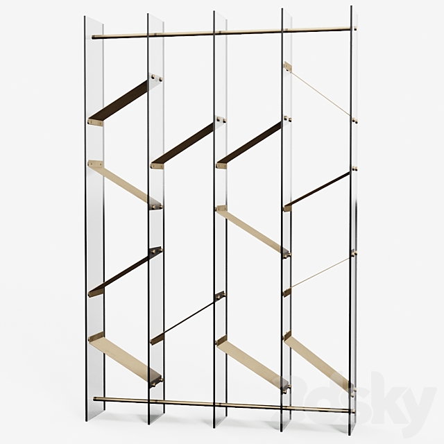 Gallotti & Radice  ISOLA bookcase 3DSMax File - thumbnail 4