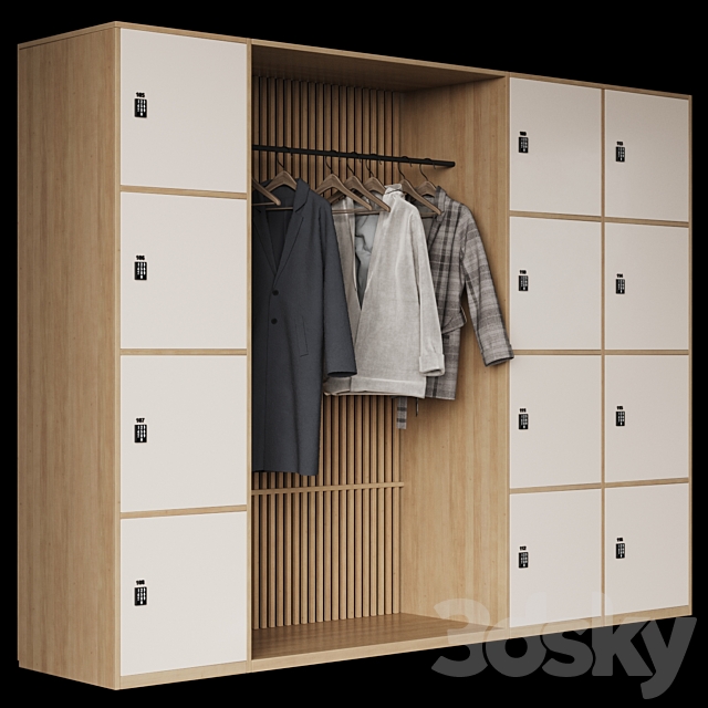 Gym Locker \\ Lockers in the locker room 3 3ds Max - thumbnail 2