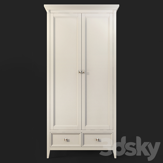 Hinged wardrobe for RFS Brooklyn clothes. Wardrobe by MebelMoscow 3DS Max Model - thumbnail 2