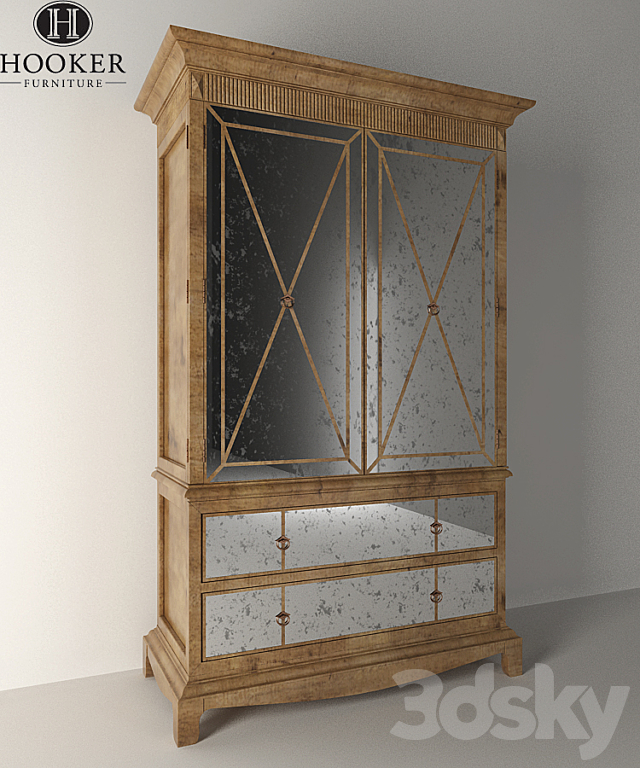 Hookerfurniture _ Sanctuary Armoire 3016-90013 3ds Max - thumbnail 1