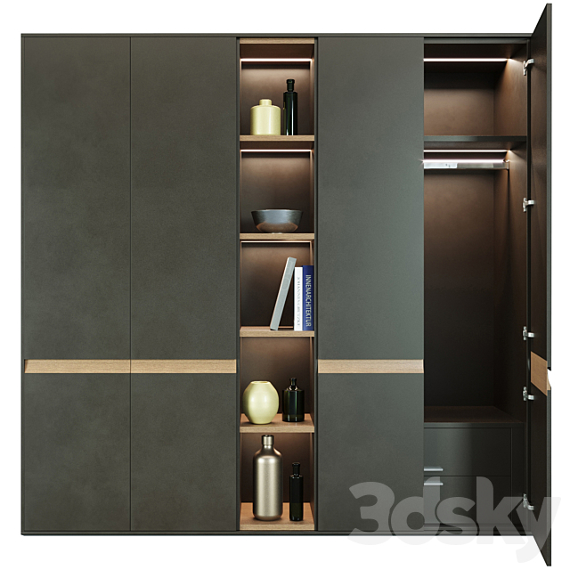 Hulsta Design F wardrobe 3DSMax File - thumbnail 1