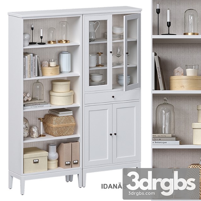 Idana?s ikea open cabinet with glass doors - thumbnail 1