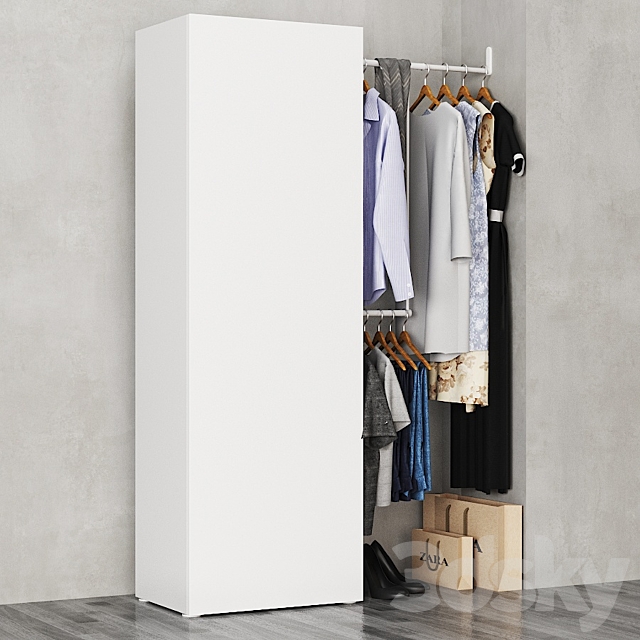 Ikea Combination Wardrobe Ophus 3DS Max Model - thumbnail 3