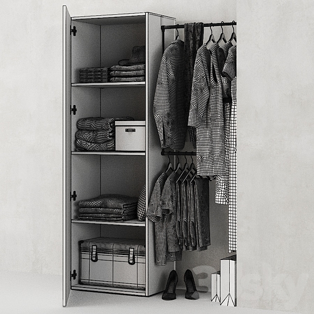 Ikea Combination Wardrobe Ophus 3DS Max Model - thumbnail 5