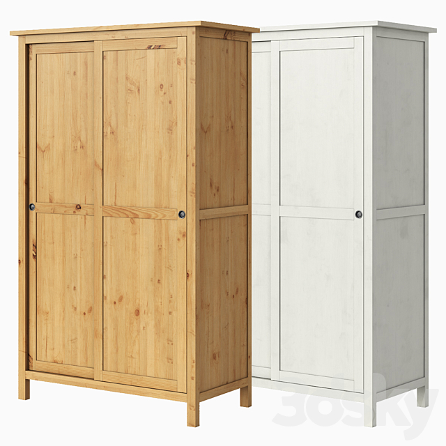 IKEA HEMNES Wardrobe with 2 sliding doors 3ds Max - thumbnail 2