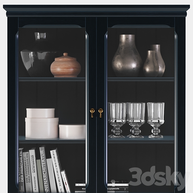 Ikea LOMMARP Cabinet with glass doors 3DS Max - thumbnail 2