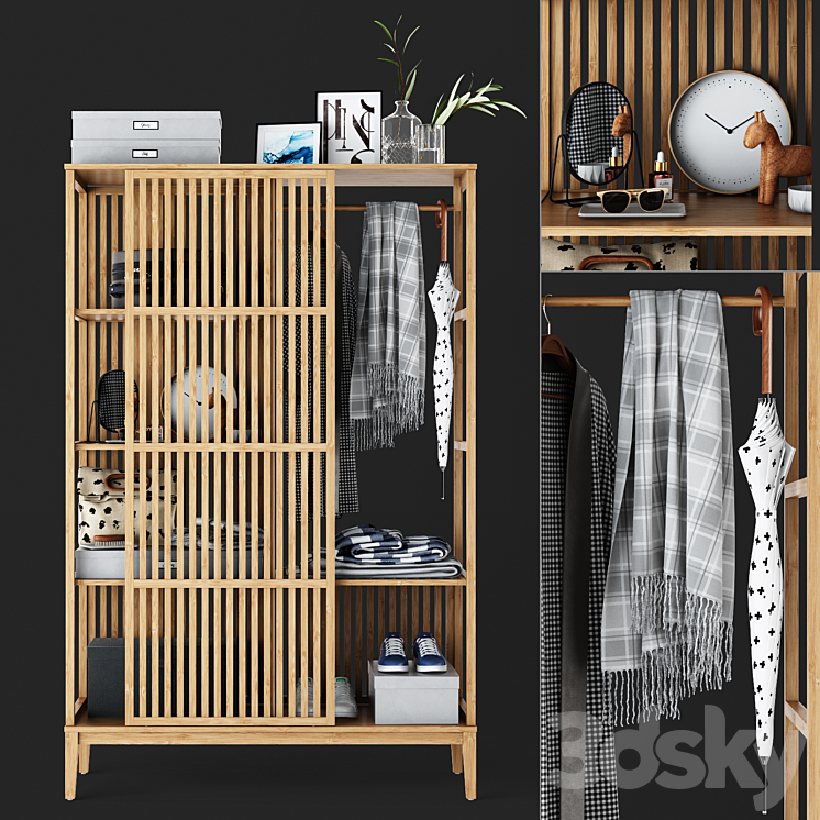 IKEA Nordkisa Wardrobe 3DS Max - thumbnail 1