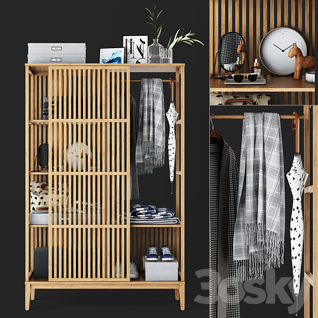 IKEA Nordkisa Wardrobe 3DSMax File - thumbnail 1