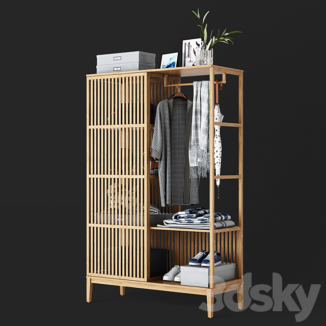 IKEA Nordkisa Wardrobe 3DSMax File - thumbnail 2