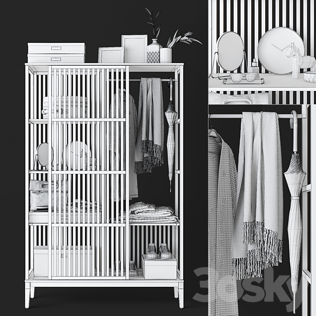 IKEA Nordkisa Wardrobe 3DSMax File - thumbnail 5