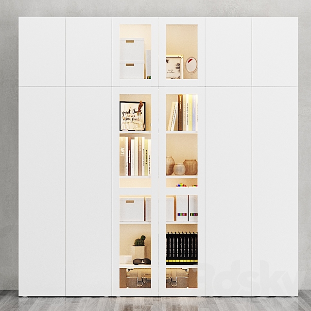 Ikea | Ophus Combined Storage Cabinet 3DS Max Model - thumbnail 2