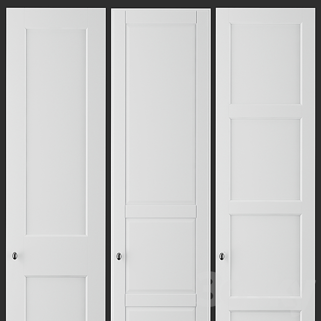 Ikea PAX corner wardrope A 3ds Max - thumbnail 2