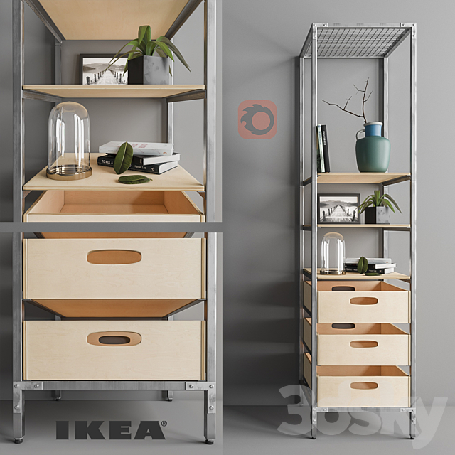 Ikea vebered set 3DSMax File - thumbnail 1