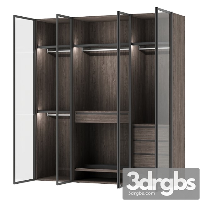 Italian Glass Wardrobe Scrigno From Sangiatsomo 3dsmax Download - thumbnail 1