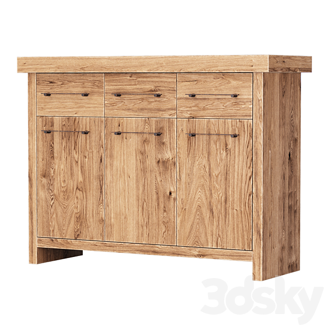 Jack Wooden Cabinet With Console _ Restaurant cabinets 3DS Max Model - thumbnail 2