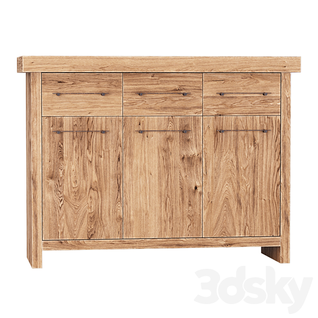 Jack Wooden Cabinet With Console _ Restaurant cabinets 3DS Max Model - thumbnail 4