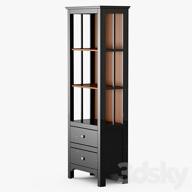 Keefe Bookcase – Black 3ds Max - thumbnail 1