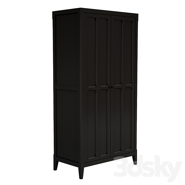 La Redoute Eugénie 2-Door Wardrobe 3DS Max Model - thumbnail 4