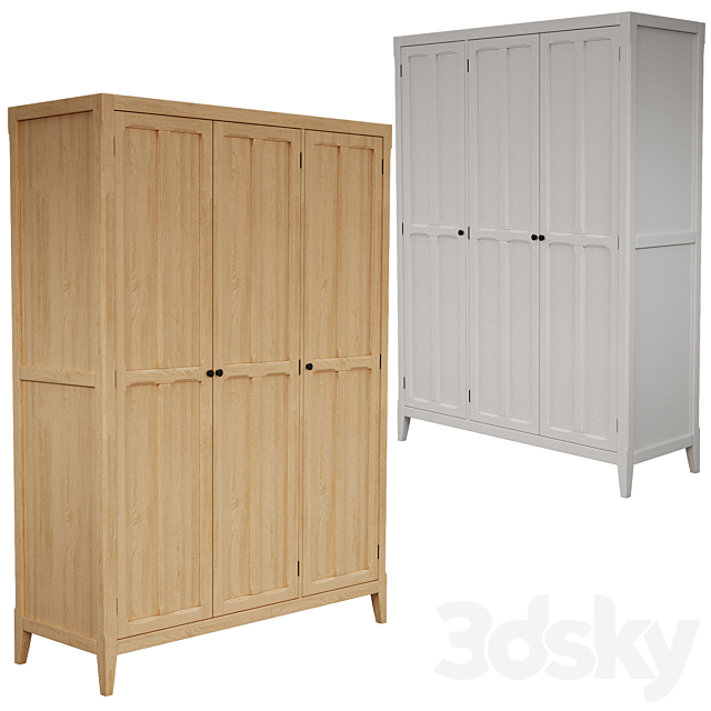 La Redoute – Eugenie Triple Wardrobe 3ds Max - thumbnail 1