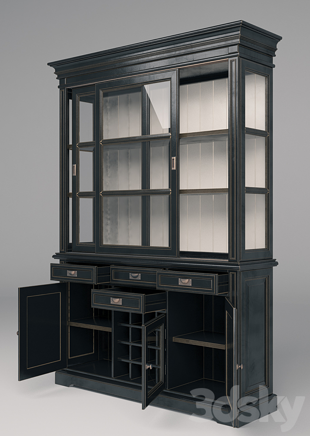 LeHome Keywest Oak Cupboard 3DS Max Model - thumbnail 2