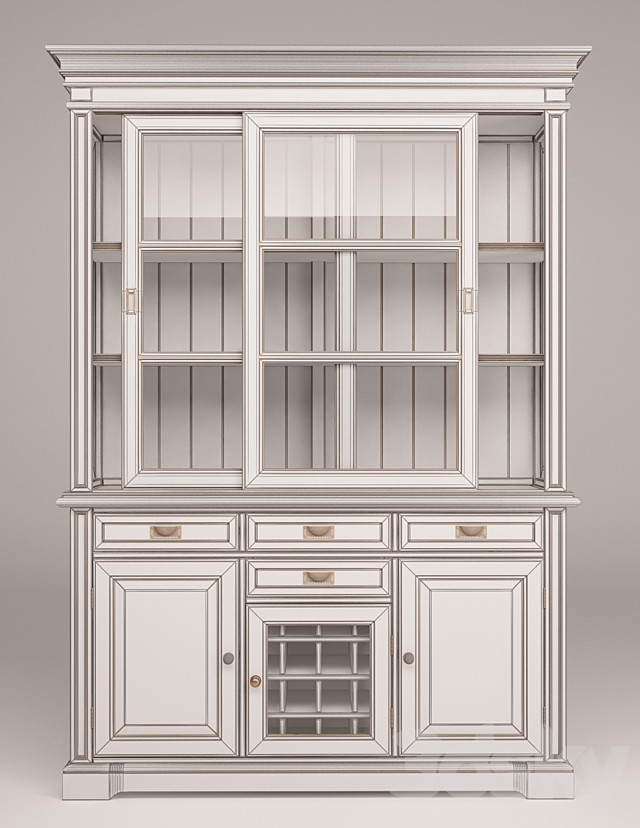 LeHome Keywest Oak Cupboard 3DS Max Model - thumbnail 3