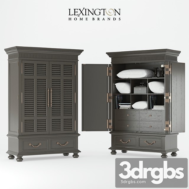 Lexington Home Brands Trafalgar Armoire 3dsmax Download - thumbnail 1