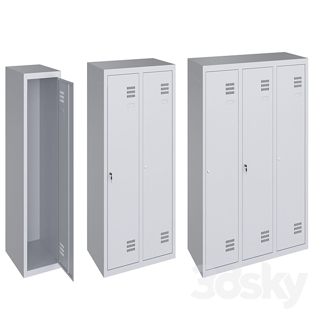 Locker for Dressing Room 3ds Max - thumbnail 1