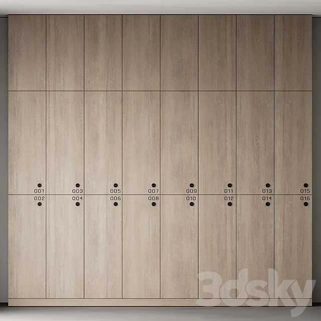 Locker rooms 01 3DS Max Model - thumbnail 2