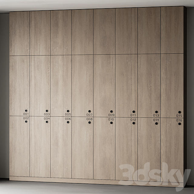 Locker rooms 01 3DS Max Model - thumbnail 3