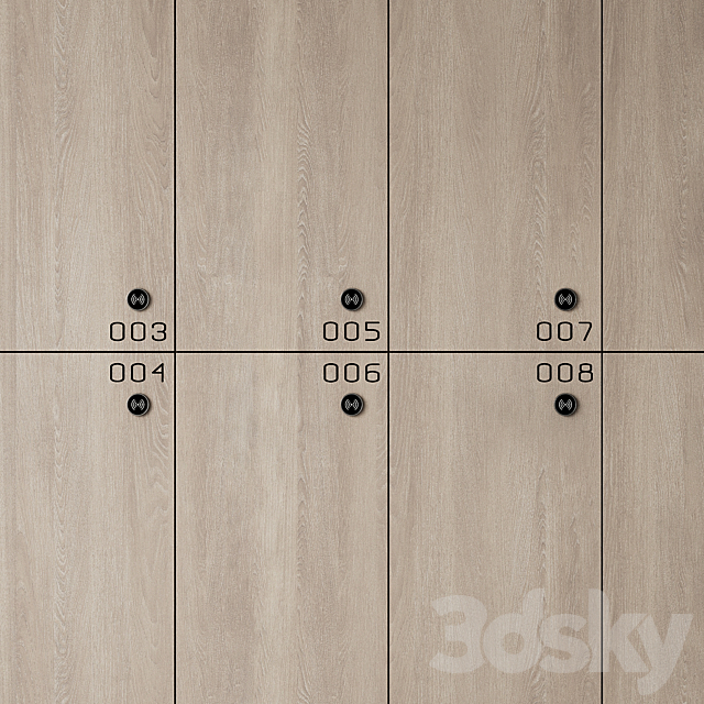 Locker rooms 01 3DS Max Model - thumbnail 4