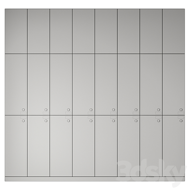 Locker rooms 01 3DS Max Model - thumbnail 5