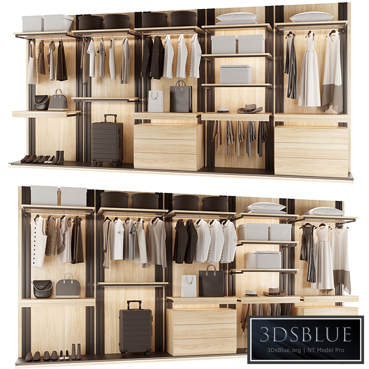 Loft wardrobe 3DS Max - thumbnail 3