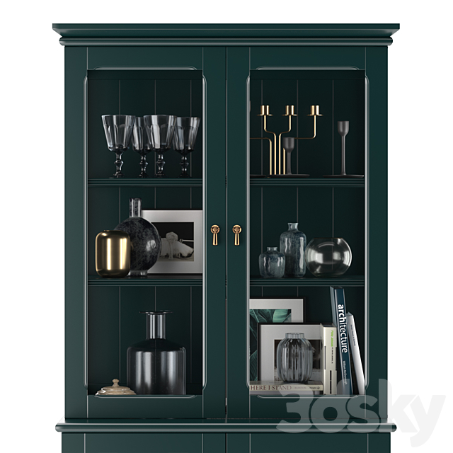 Lommarp Cabinet with Glass Doors by Ikea 3DSMax File - thumbnail 3