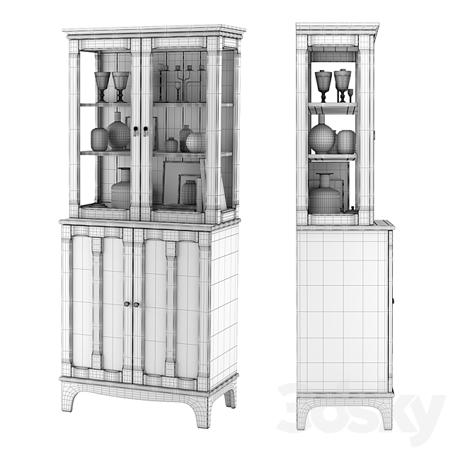 Lommarp Cabinet with Glass Doors by Ikea 3DSMax File - thumbnail 4