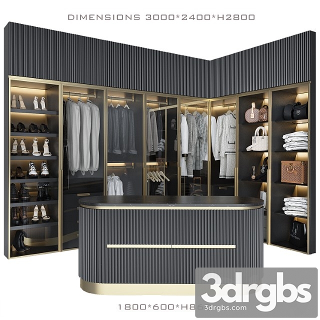 Luxury Wardrobe 3 1 3dsmax Download - thumbnail 1