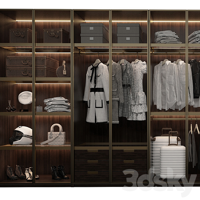 Luxury Wardrobe_part1 3DSMax File - thumbnail 3