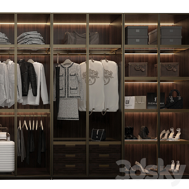 Luxury Wardrobe_part1 3DSMax File - thumbnail 4