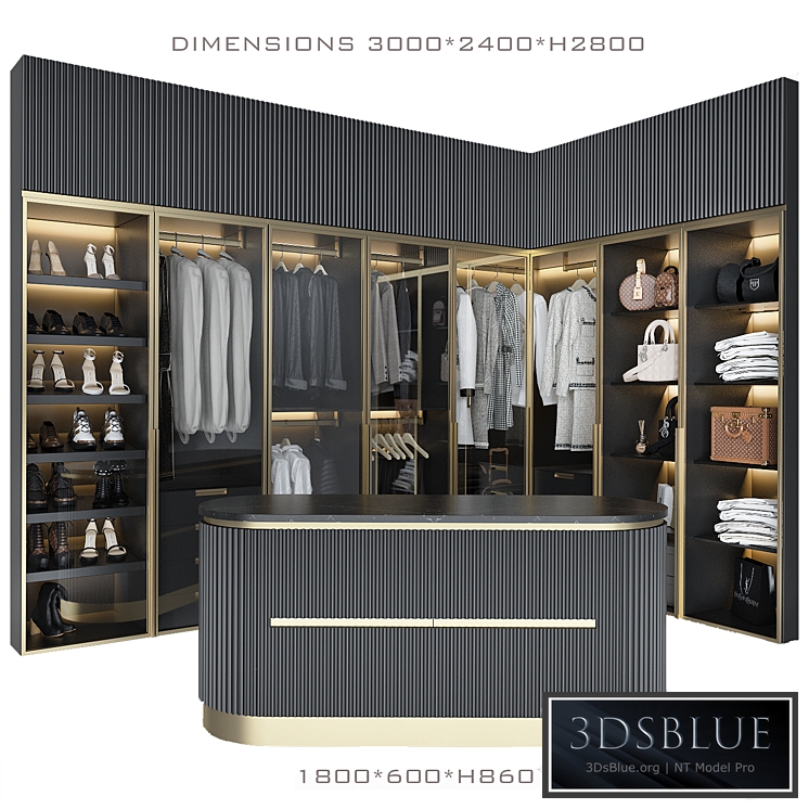 Luxury_wardrobe_3 3DS Max - thumbnail 3