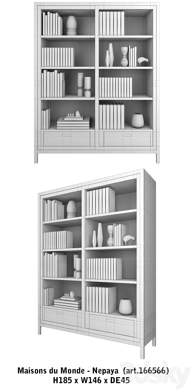 Maisons du Monde | set 33 3ds Max - thumbnail 3