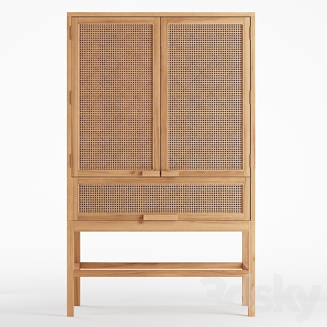 Marte Storage Cabinet 3DS Max Model - thumbnail 2