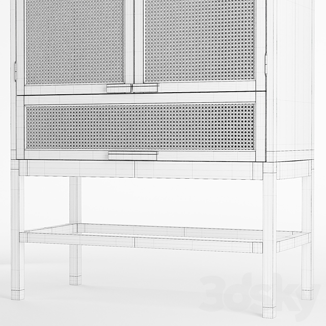 Marte Storage Cabinet 3DS Max Model - thumbnail 6