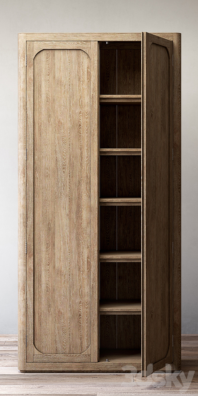 MARTENS PANEL DOUBLE-DOOR CABINET 3ds Max - thumbnail 2