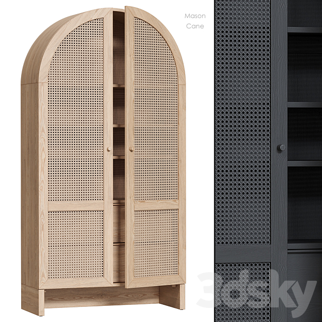 Mason Cane Storage Cabinet Urban Outfitters 3ds Max - thumbnail 1