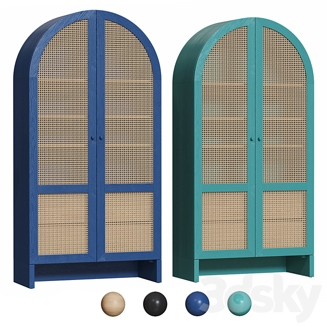 Mason Cane Storage Cabinet Urban Outfitters 3ds Max - thumbnail 3