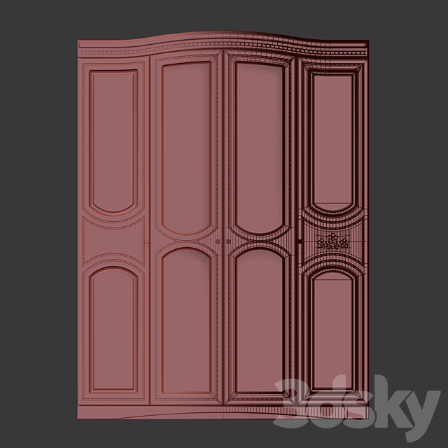 Mebel Service Milano Cupboard 3DSMax File - thumbnail 3