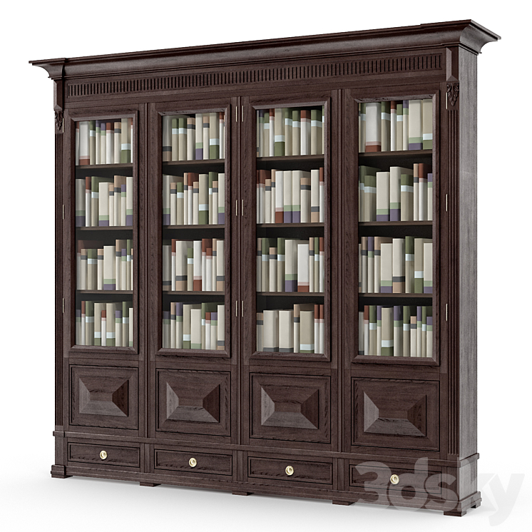 Mis en Demeure – Orsay bookcase 3DS Max - thumbnail 2