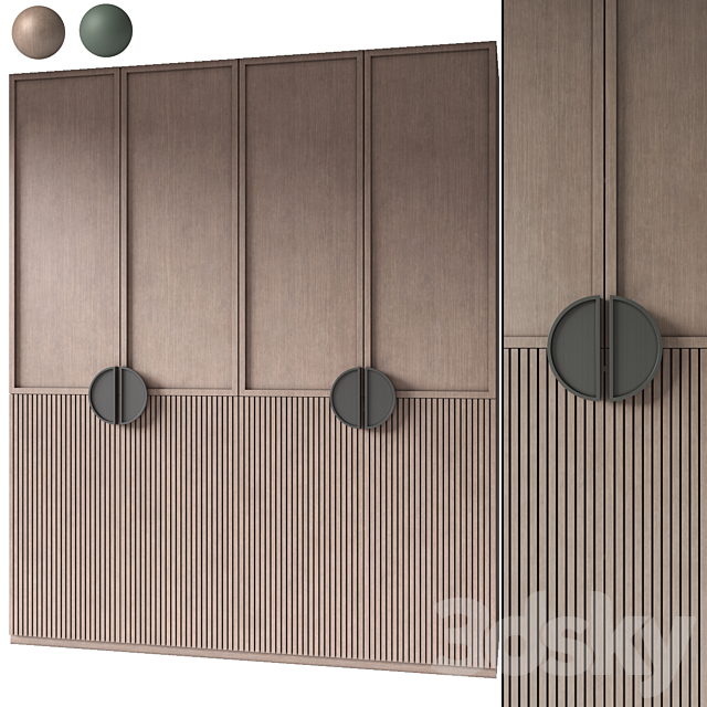 Modern wardrobe 18 3ds Max - thumbnail 1