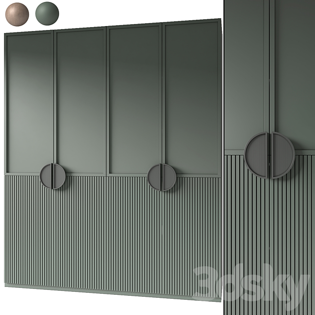 Modern wardrobe 18 3ds Max - thumbnail 2