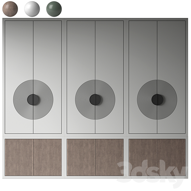 Modern wardrobe 26 3ds Max - thumbnail 2